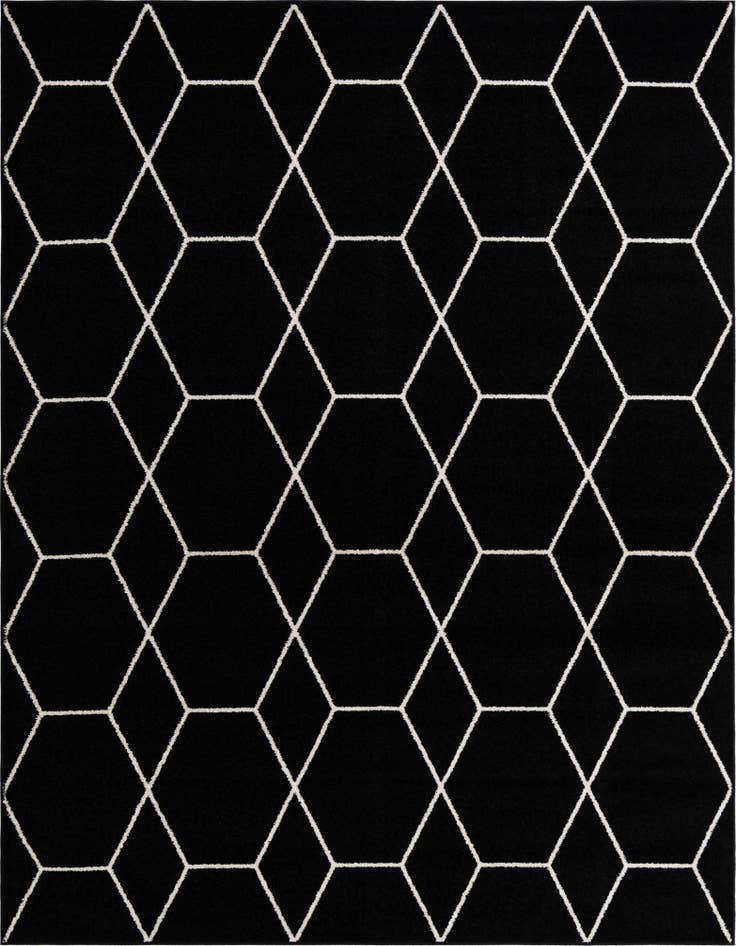 Detail image of 7' 10 x 10' Lattice Frieze Rug