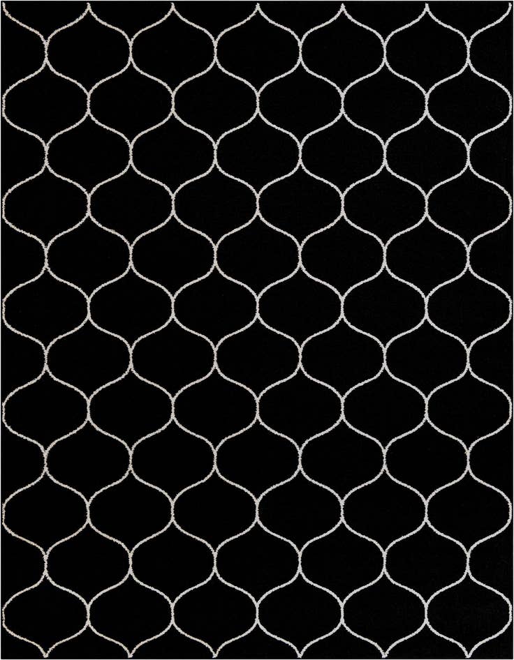 Detail image of  7' 10 x 11' Lattice Frieze Rug