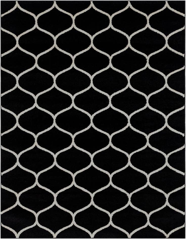 Detail image of 5' 3 x 8' Lattice Frieze Rug