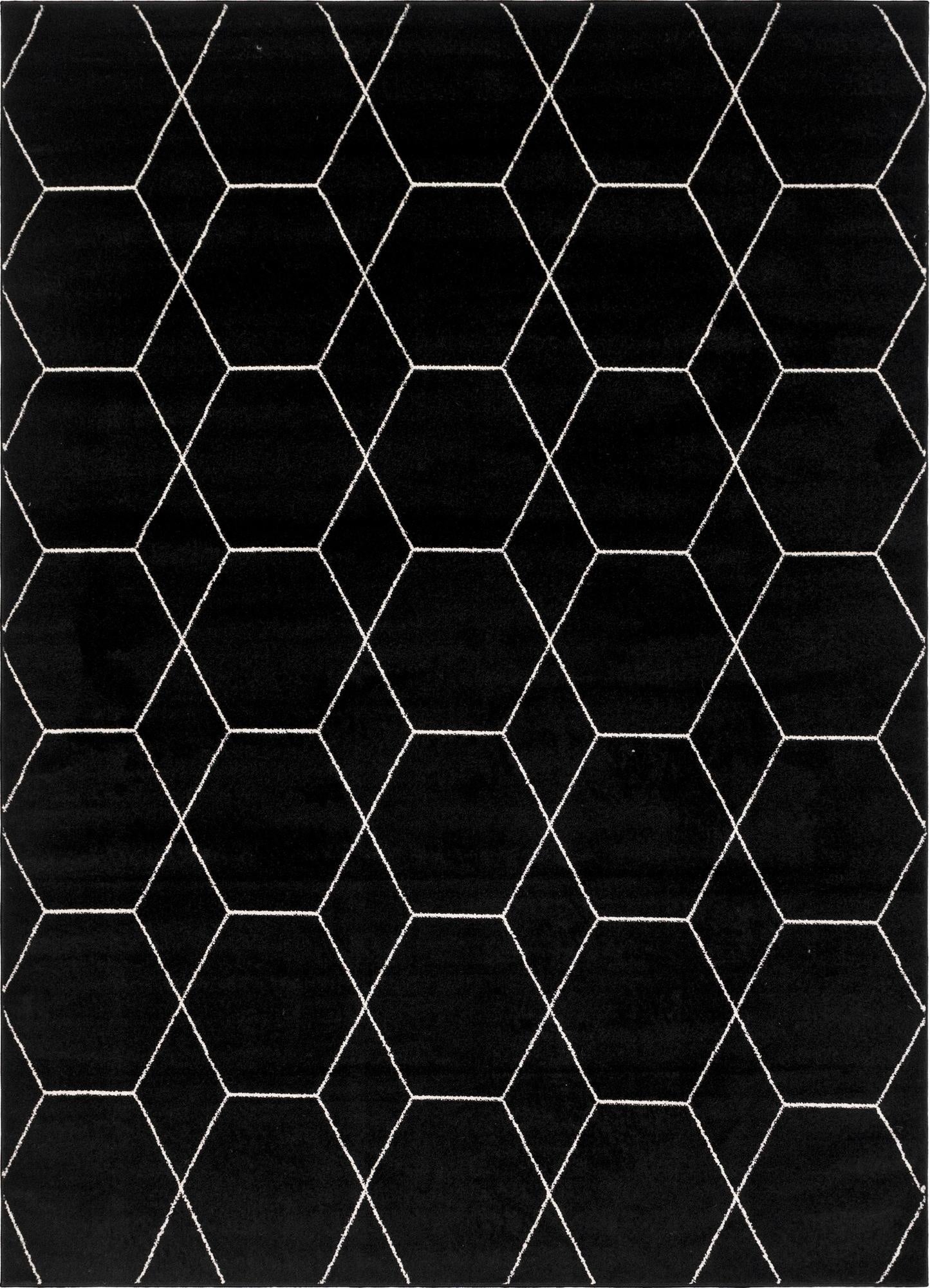  7' 10 x 11' Lattice Frieze Rug