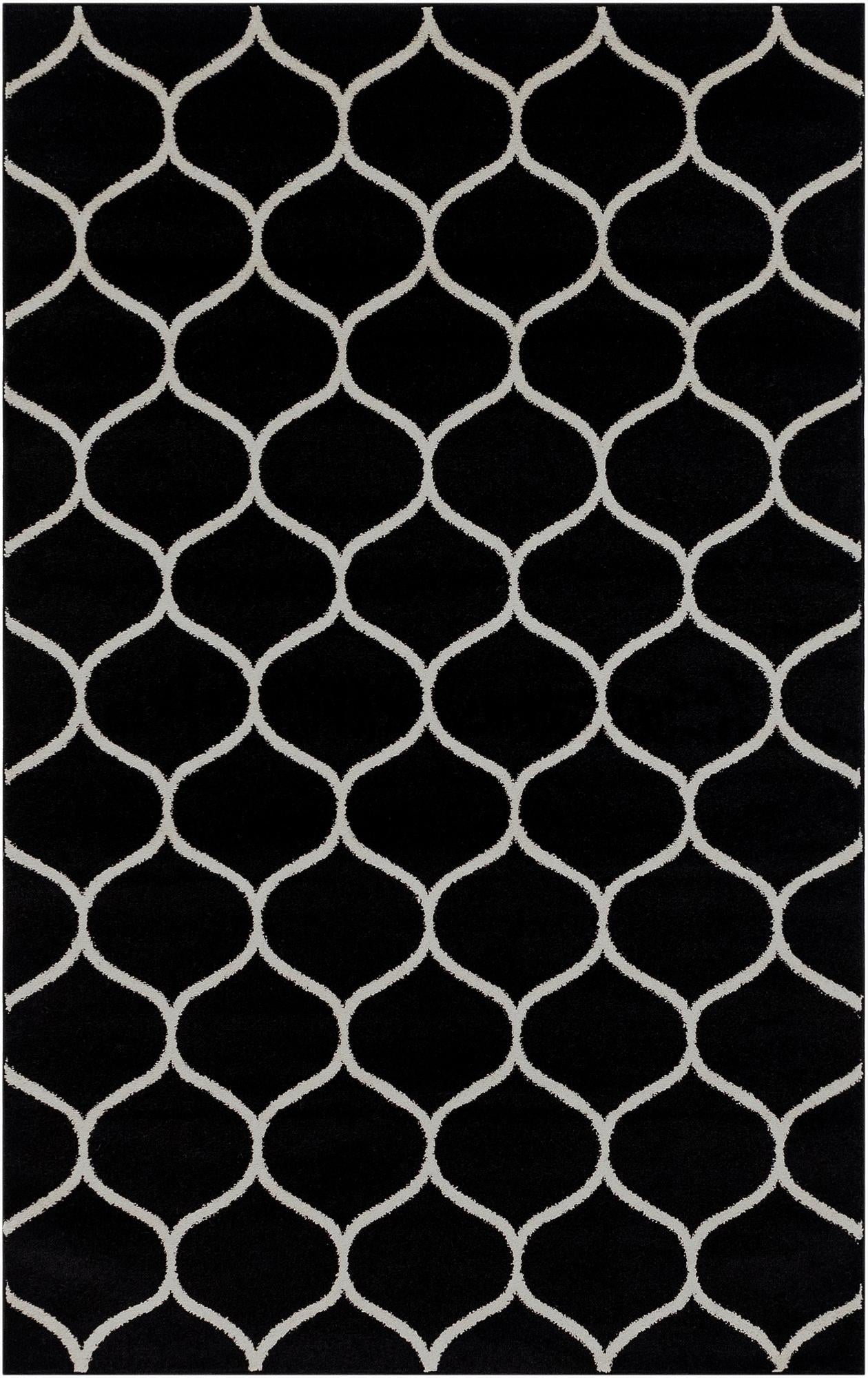  5' 3 x 8' Lattice Frieze Rug