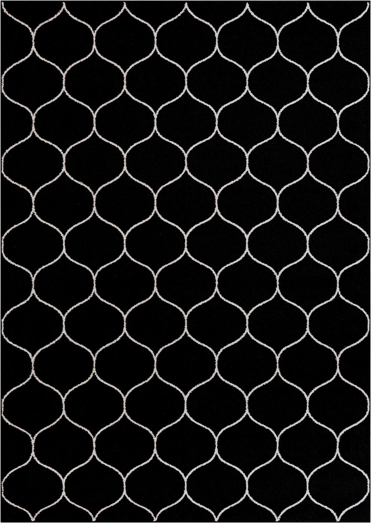  7' 10 x 11' Lattice Frieze Rug