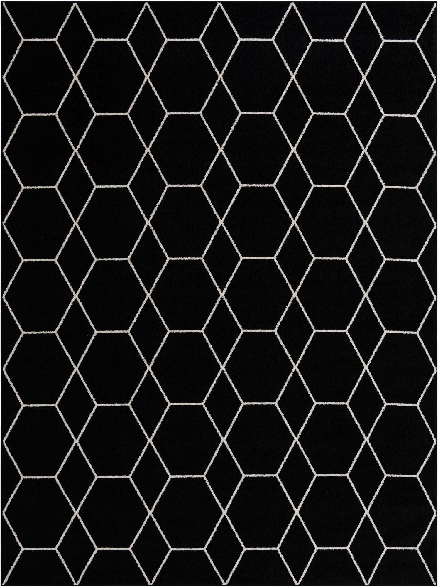  9' x 12' Lattice Frieze Rug