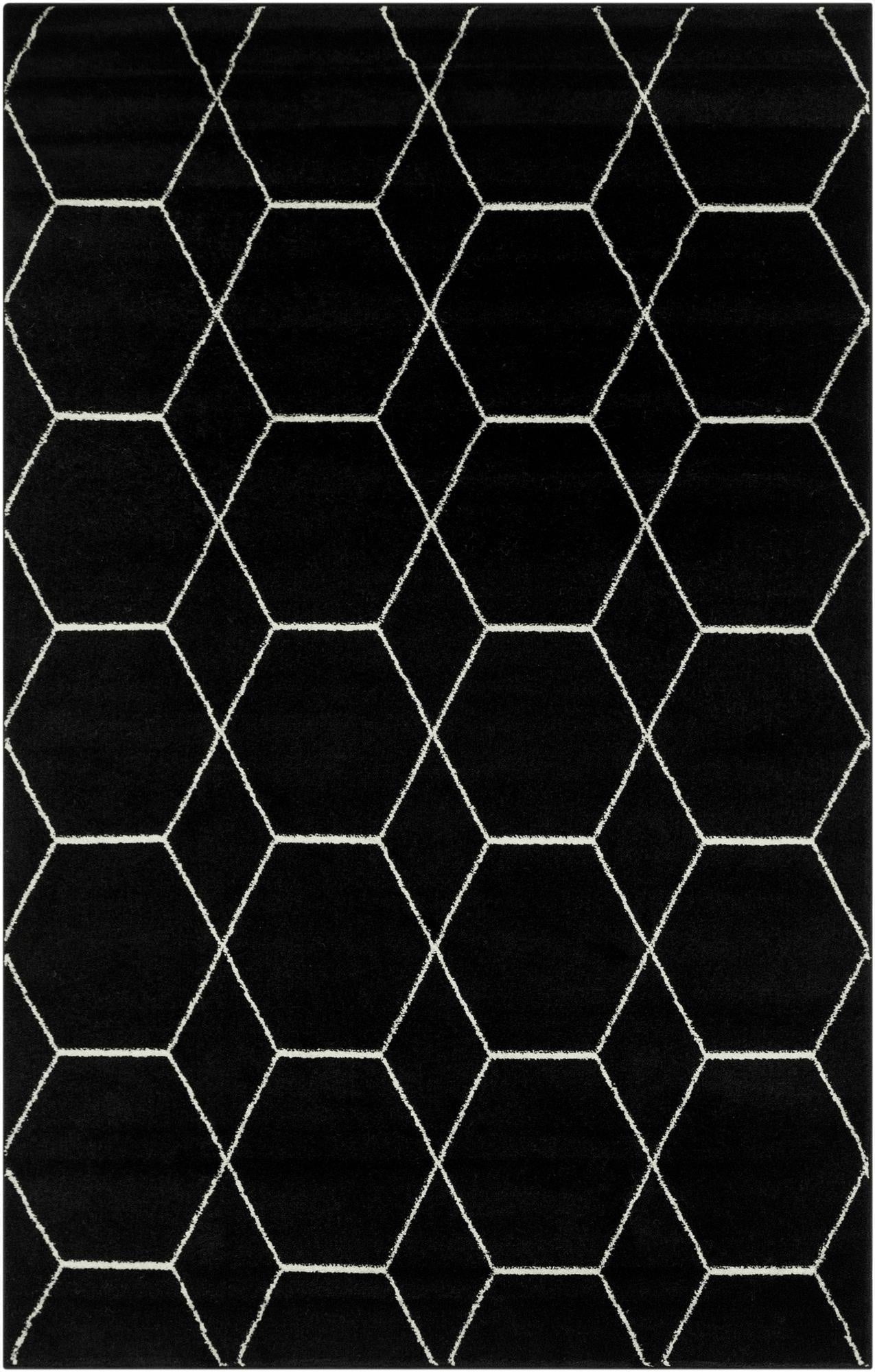  5' 3 x 8' Lattice Frieze Rug