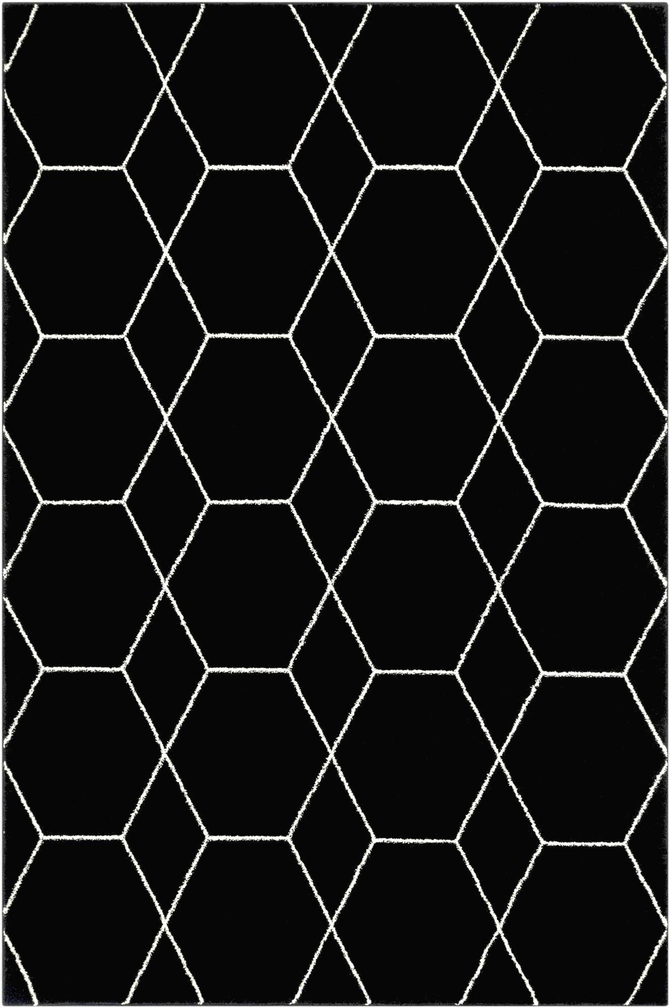  6' x 9' Lattice Frieze Rug