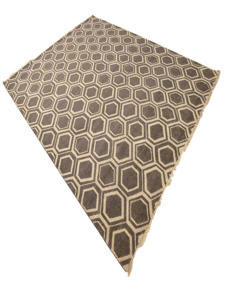 Detail image of  9' x 11' 10  Hand Knotted Luna Wool Rug