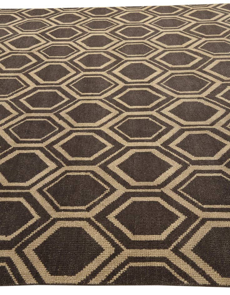 Detail image of  9' x 11' 10  Hand Knotted Luna Wool Rug