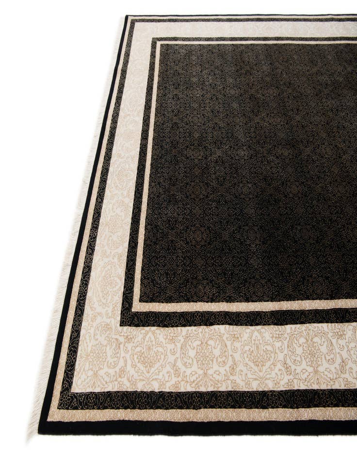 Detail image of  6' 8 x 8' 3  Hand Knotted Mahal Oriental Rug