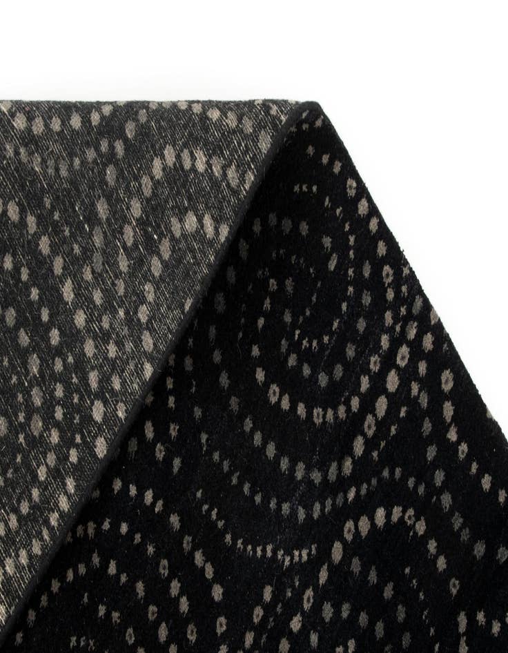 Detail image of  8' 1 x 9' 8  Hand Knotted Modern Manshu Wool Rug