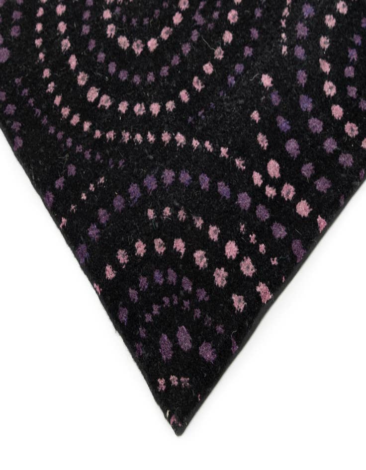 Detail image of  7' 11 x 9' 9  Hand Knotted Modern Manshu Wool Rug