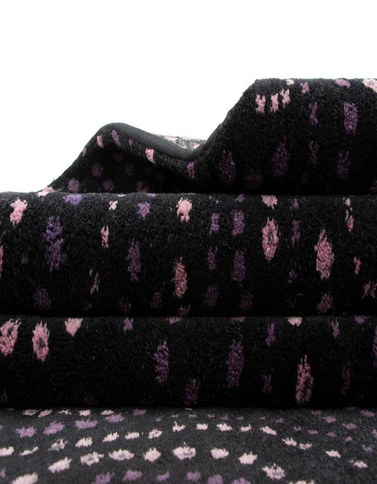 Detail image of  7' 11 x 9' 9  Hand Knotted Modern Manshu Wool Rug