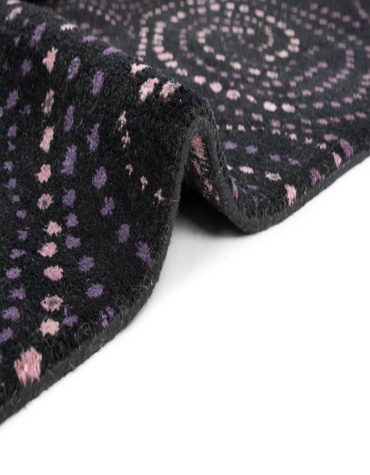 Detail image of  7' 11 x 9' 9  Hand Knotted Modern Manshu Wool Rug