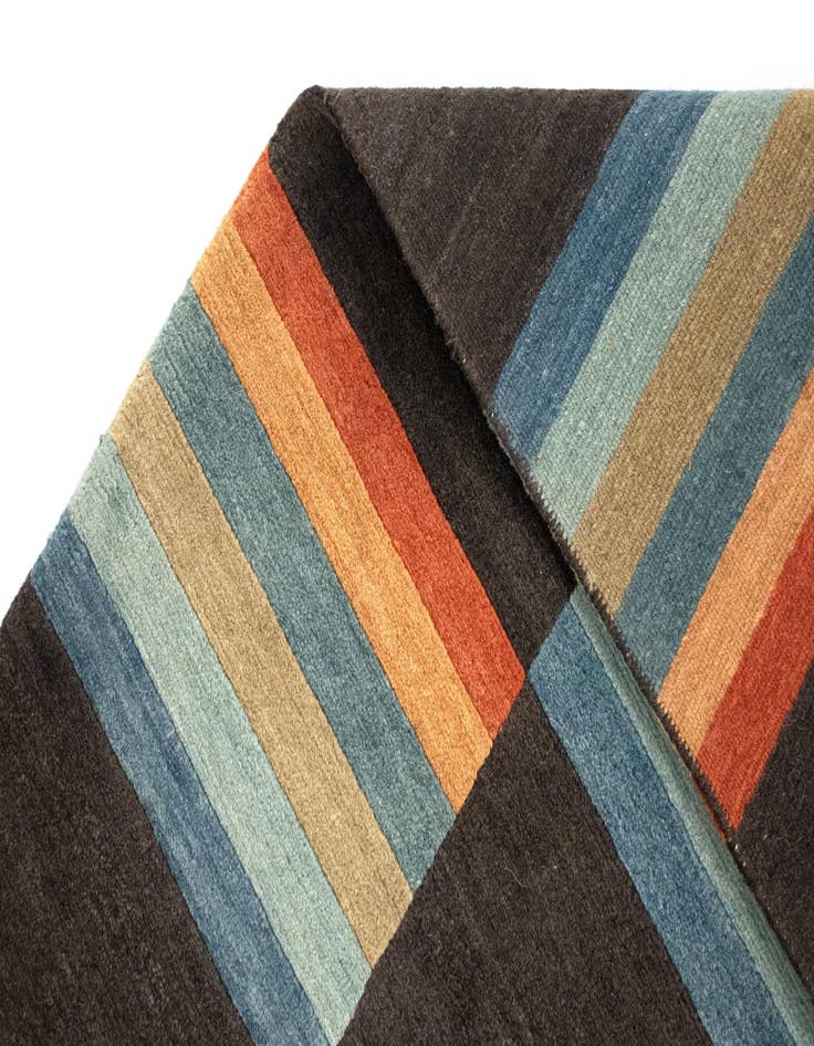 Detail image of 6' 8 x 8' 2 Hand Knotted Modern Roots Rug