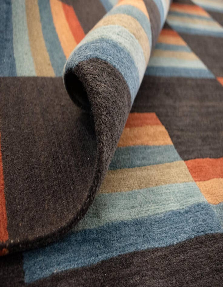 Detail image of 6' 8 x 8' 2 Hand Knotted Modern Roots Rug