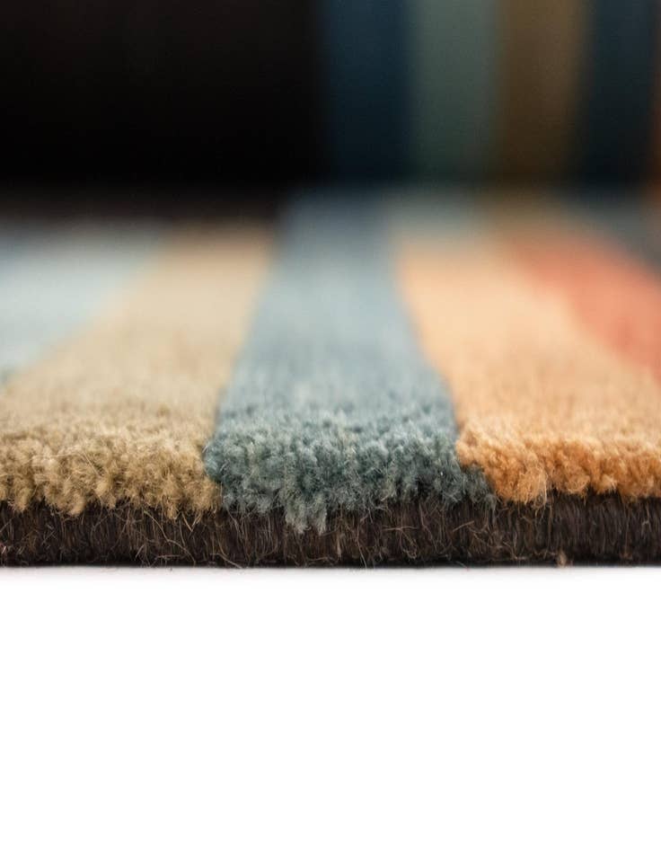 Detail image of 6' 8 x 8' 2 Hand Knotted Modern Roots Rug