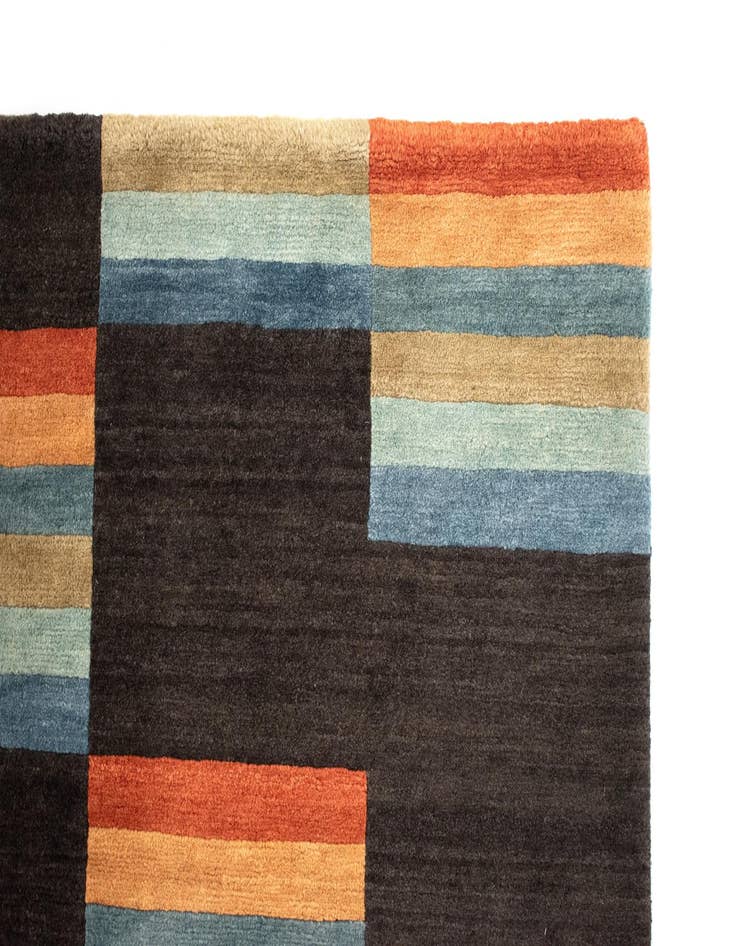 Detail image of 6' 8 x 8' 2 Hand Knotted Modern Roots Rug