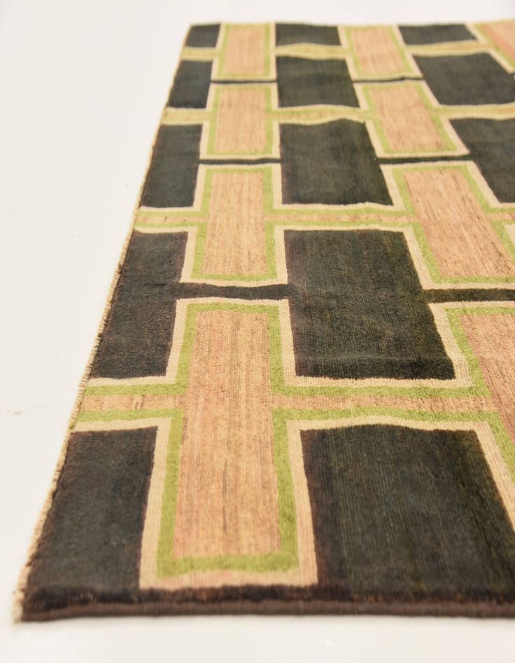 Detail image of  6' 7 x 9' 9  Hand Knotted Modern Ziegler Rug