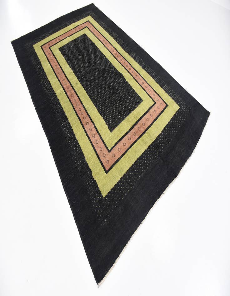 Detail image of  5' 2 x 8' 3  Hand Knotted Modern Ziegler Rug