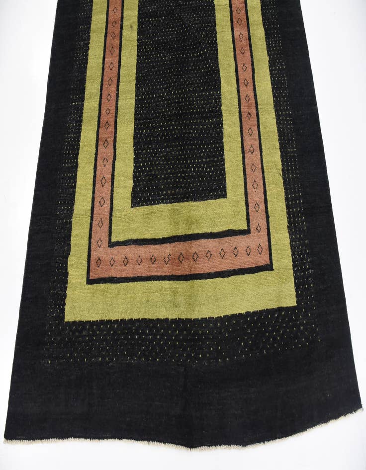 Detail image of  5' 2 x 8' 3  Hand Knotted Modern Ziegler Rug