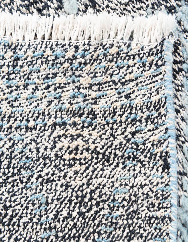 Detail image of  4' 8 x 7'  Hand Knotted Modern Ziegler Wool Rug
