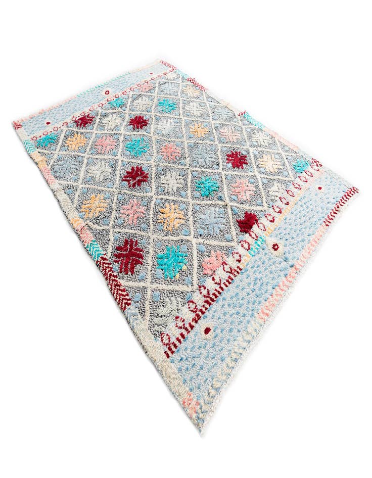 Detail image of  5' 7 x 8'  Hand Knotted Modern Ziegler Wool Rug