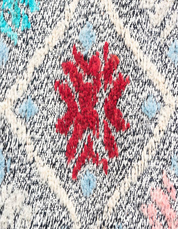 Detail image of  5' 7 x 8'  Hand Knotted Modern Ziegler Wool Rug