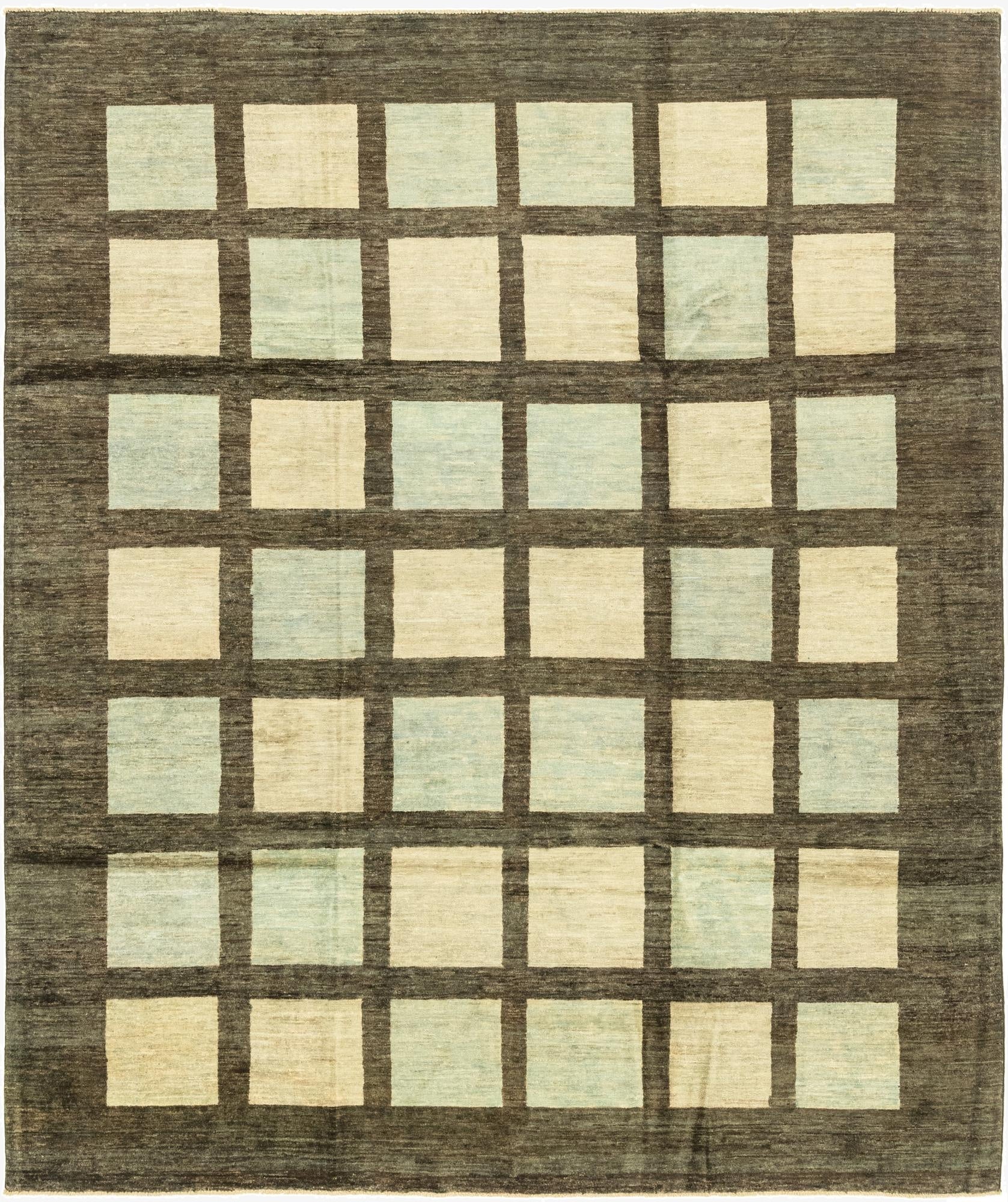  8' 9 x 9' 6  Hand Knotted Modern Ziegler Rug