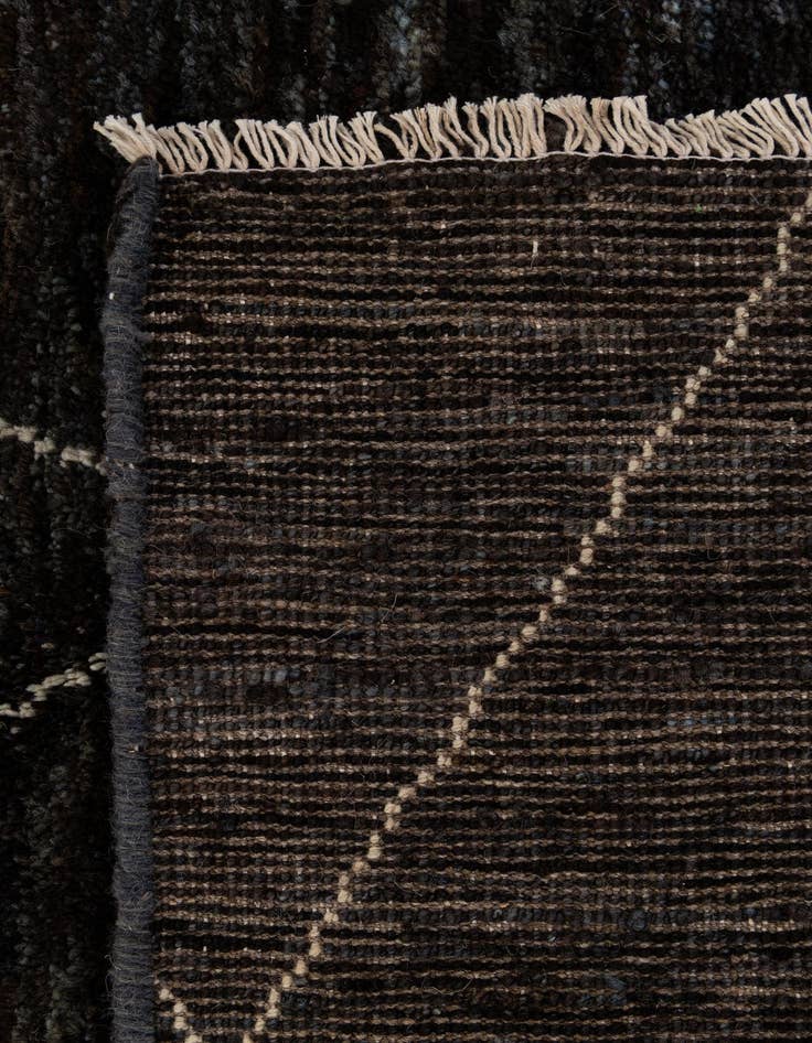 Detail image of  4' 6 x 6' 7  Hand Knotted Moroccan Wool Rug