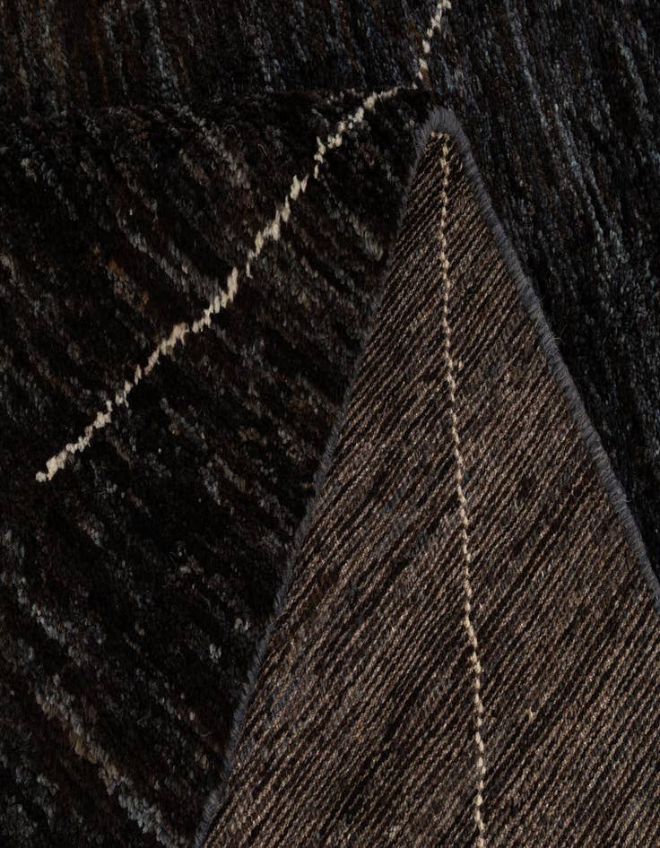 Detail image of  4' 6 x 6' 7  Hand Knotted Moroccan Wool Rug