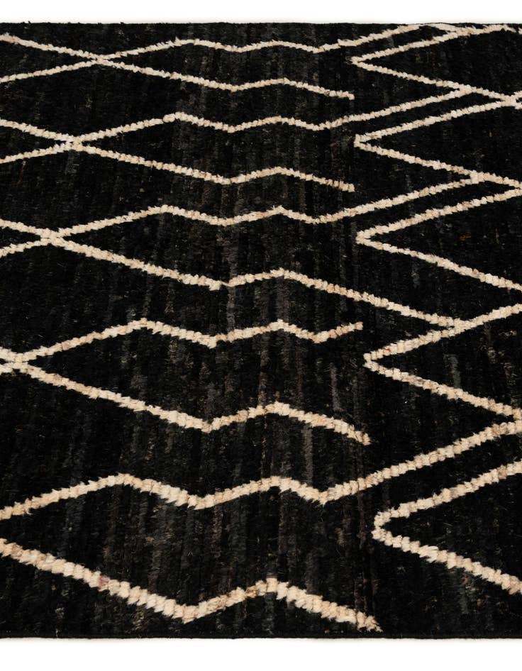 Detail image of  5' 4 x 6' 6  Hand Knotted Moroccan Wool Rug
