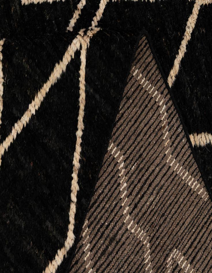 Detail image of  5' 4 x 6' 6  Hand Knotted Moroccan Wool Rug