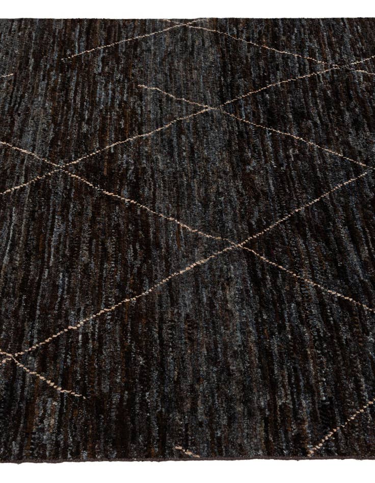 Detail image of  5' 2 x 7' 7  Hand Knotted Moroccan Wool Rug