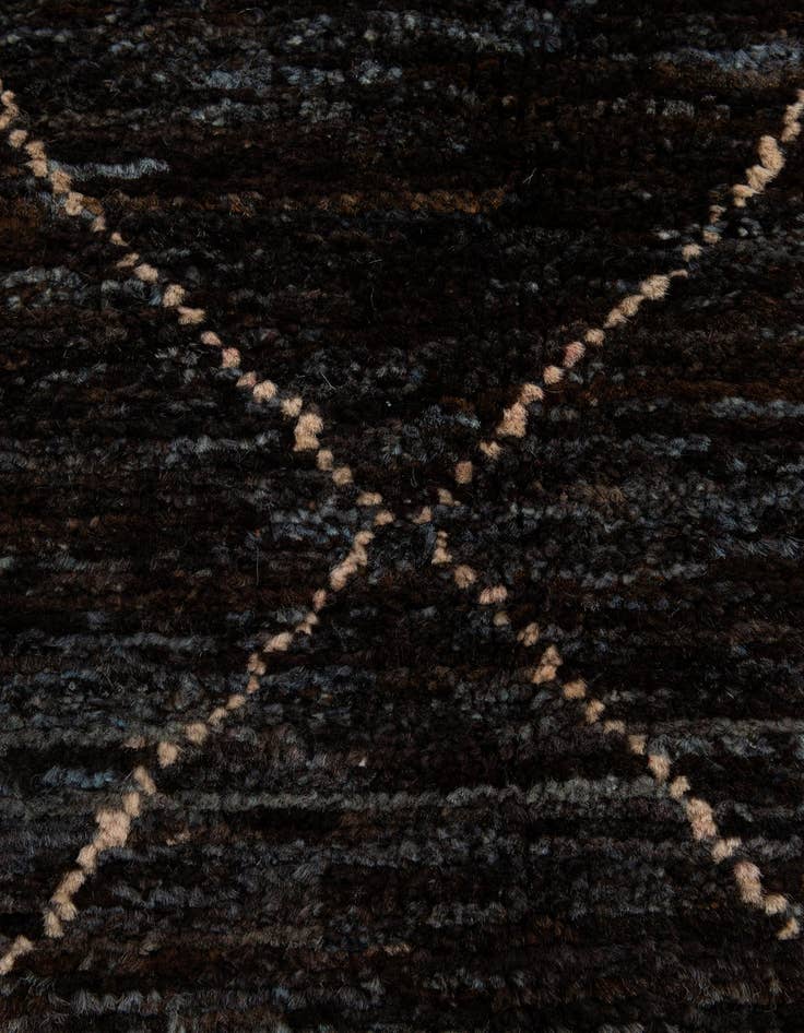 Detail image of  5' 2 x 7' 7  Hand Knotted Moroccan Wool Rug