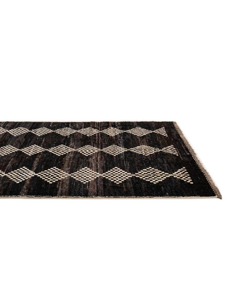 Detail image of  5' 11 x 7' 11  Hand Knotted Moroccan Wool Rug