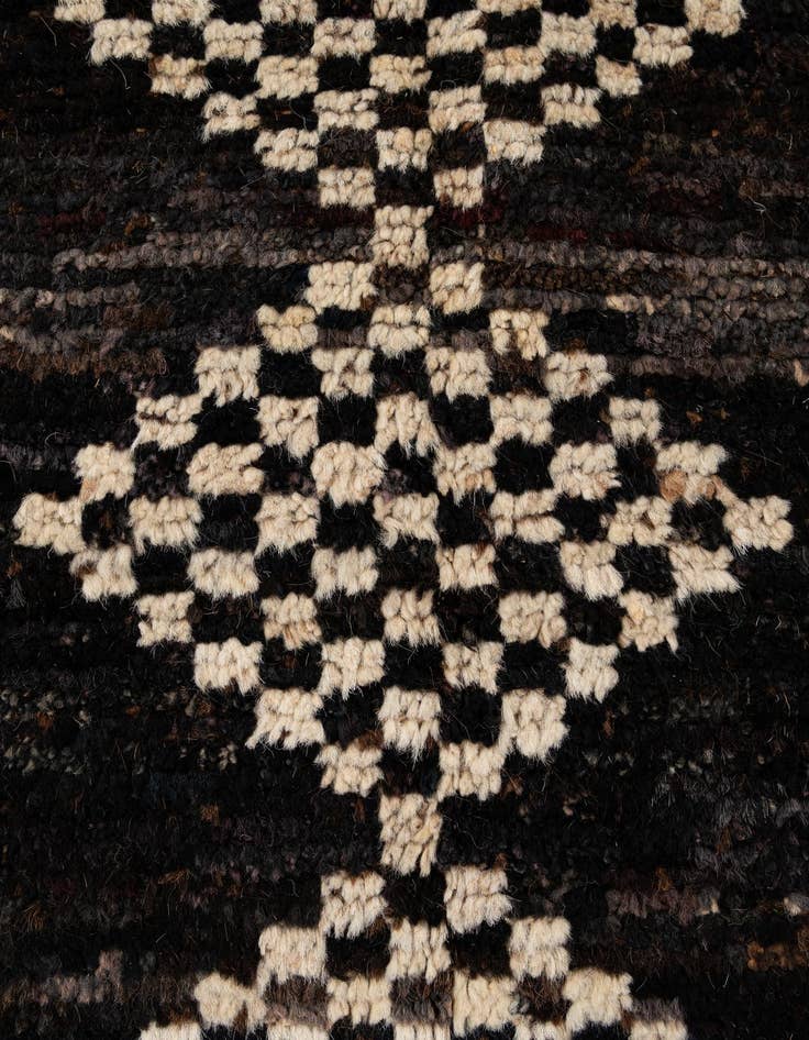 Detail image of  5' 11 x 7' 11  Hand Knotted Moroccan Wool Rug