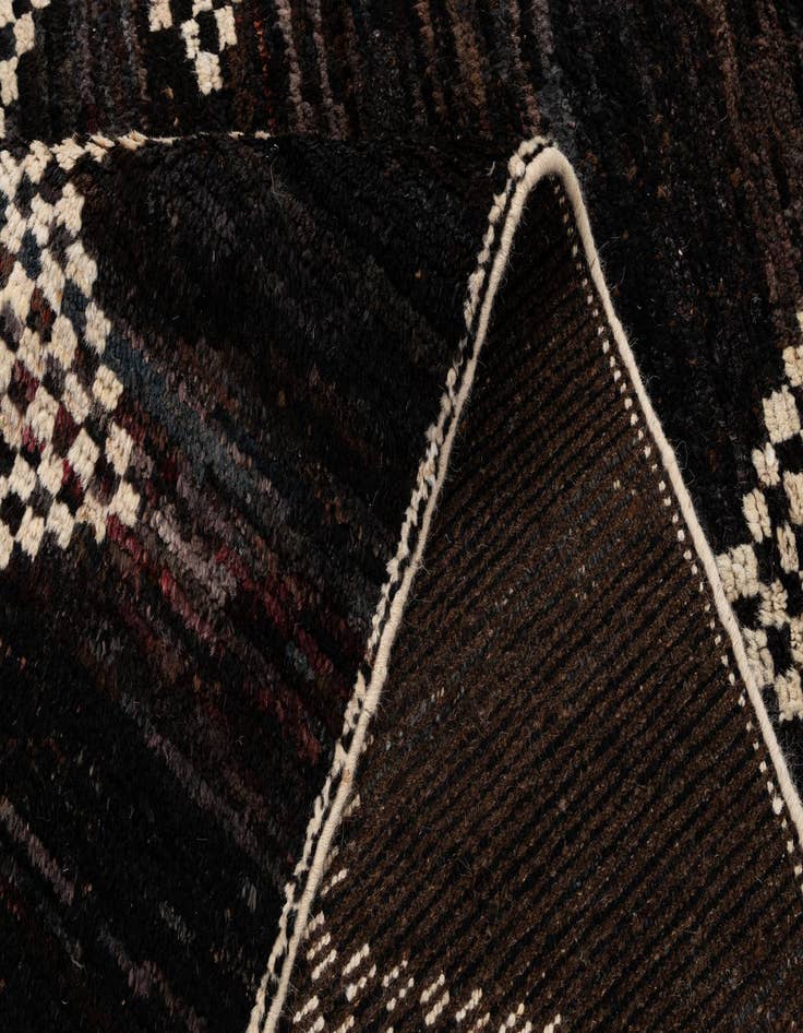 Detail image of  5' 11 x 7' 11  Hand Knotted Moroccan Wool Rug