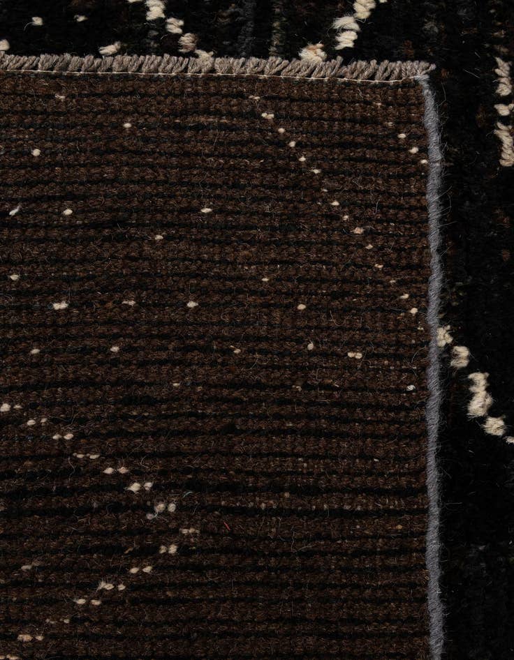 Detail image of  6' 9 x 9' 3  Hand Knotted Moroccan Wool Rug