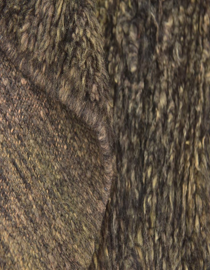 Detail image of  3' 6 x 4' 9  Hand Knotted Moroccan Wool Rug