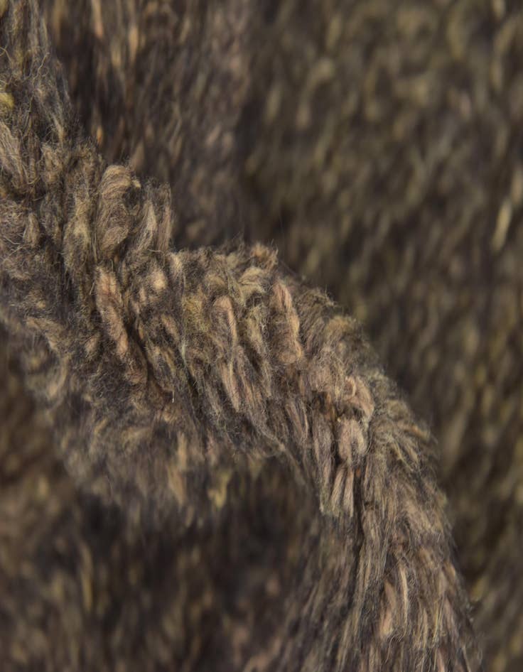 Detail image of  3' 6 x 4' 9  Hand Knotted Moroccan Wool Rug