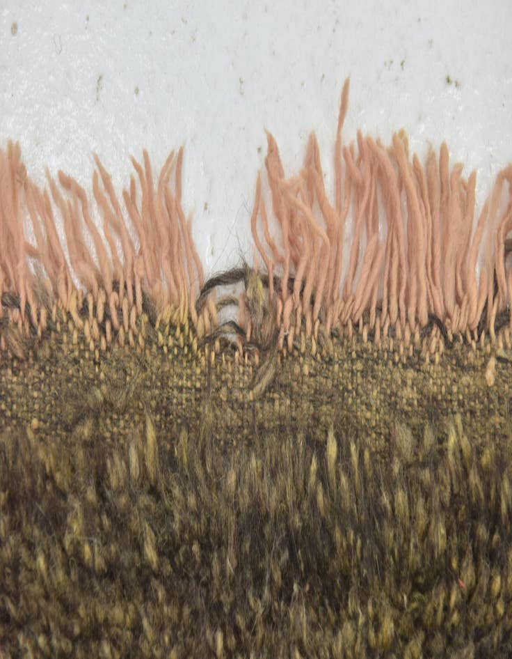 Detail image of  3' 6 x 4' 9  Hand Knotted Moroccan Wool Rug