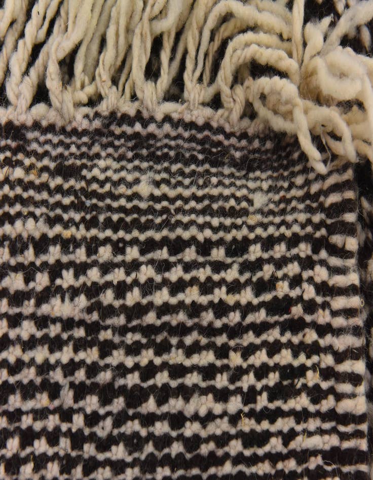 Detail image of  5' 2 x 9'  Hand Knotted Moroccan Wool Rug