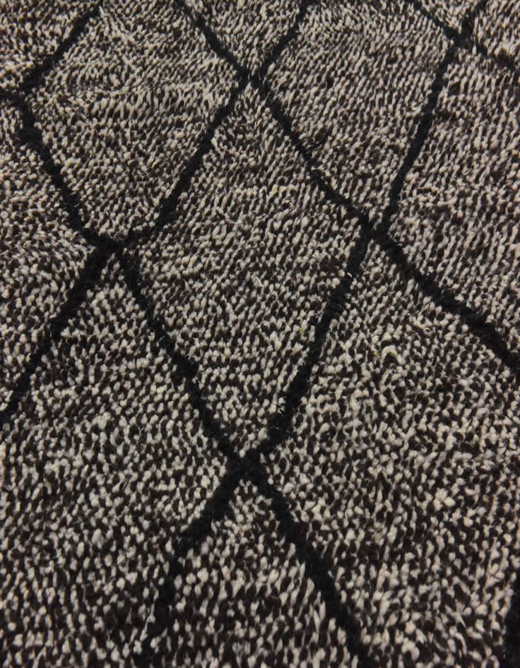 Detail image of  5' 2 x 9'  Hand Knotted Moroccan Wool Rug