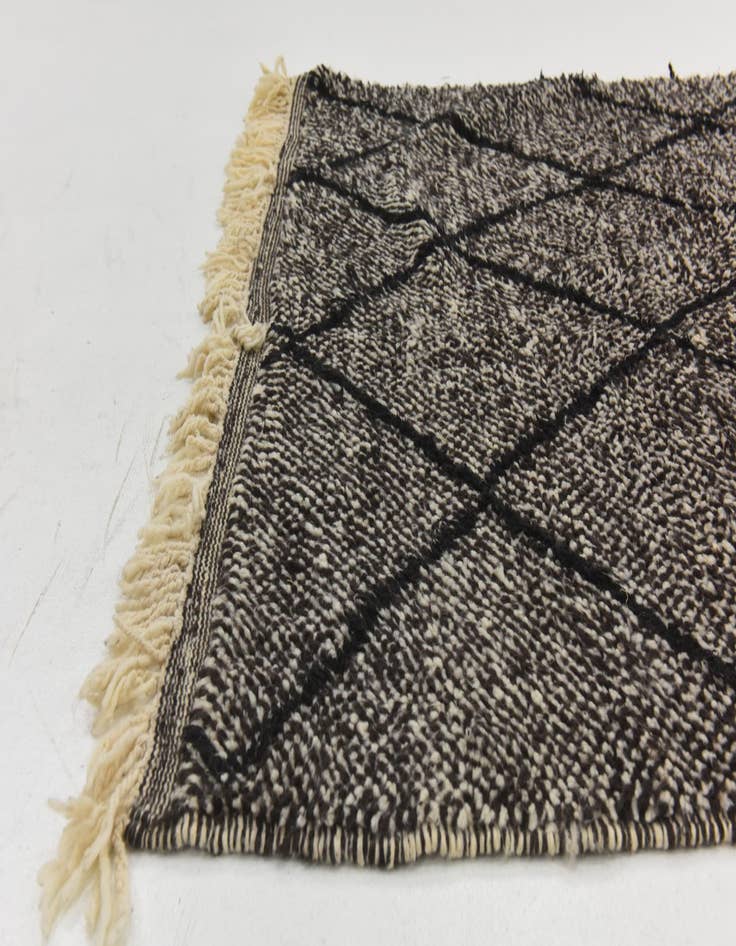 Detail image of  5' 2 x 9'  Hand Knotted Moroccan Wool Rug