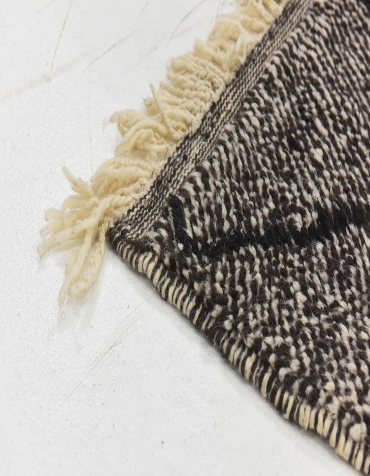 Detail image of  5' 2 x 9'  Hand Knotted Moroccan Wool Rug