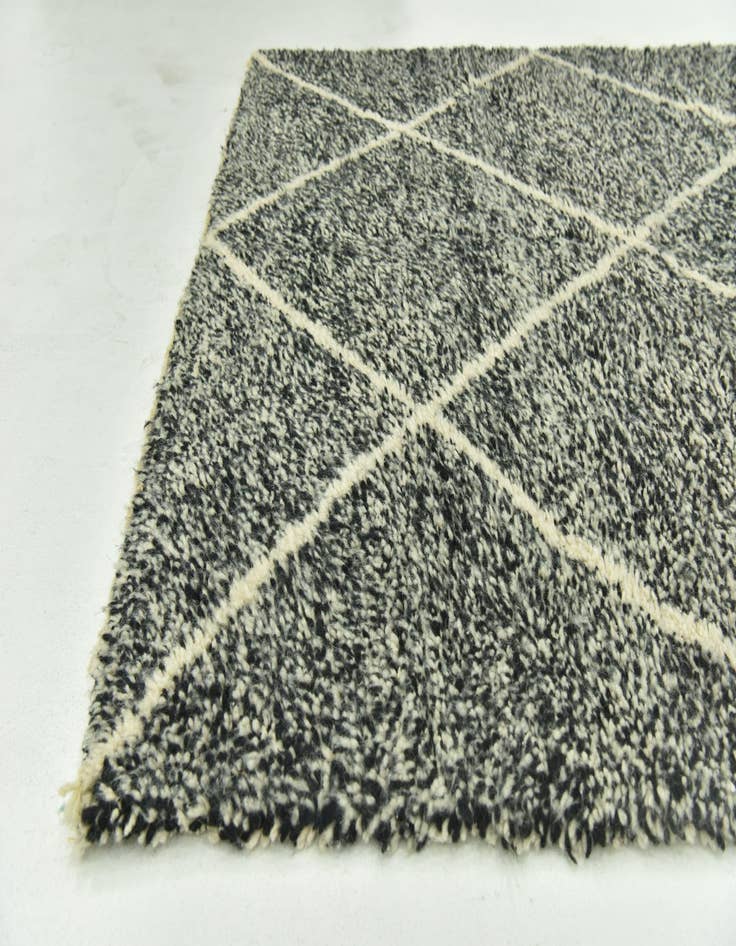 Detail image of  5' 5 x 8' 5  Hand Knotted Moroccan Wool Rug