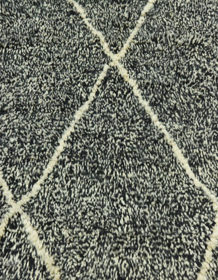 Detail image of  5' 6 x 7' 7  Hand Knotted Moroccan Wool Rug