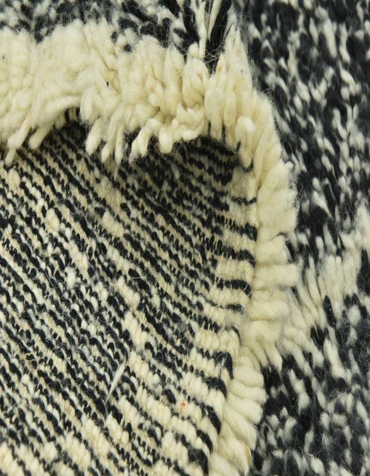 Detail image of  5' 6 x 7' 7  Hand Knotted Moroccan Wool Rug