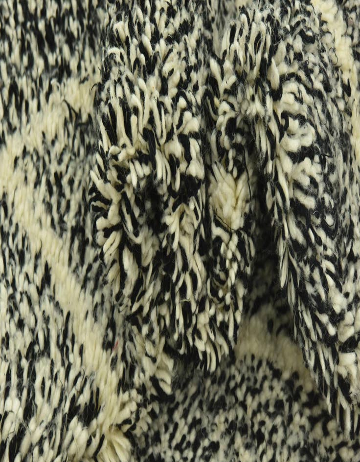 Detail image of  6' 2 x 9' 6  Hand Knotted Moroccan Wool Rug