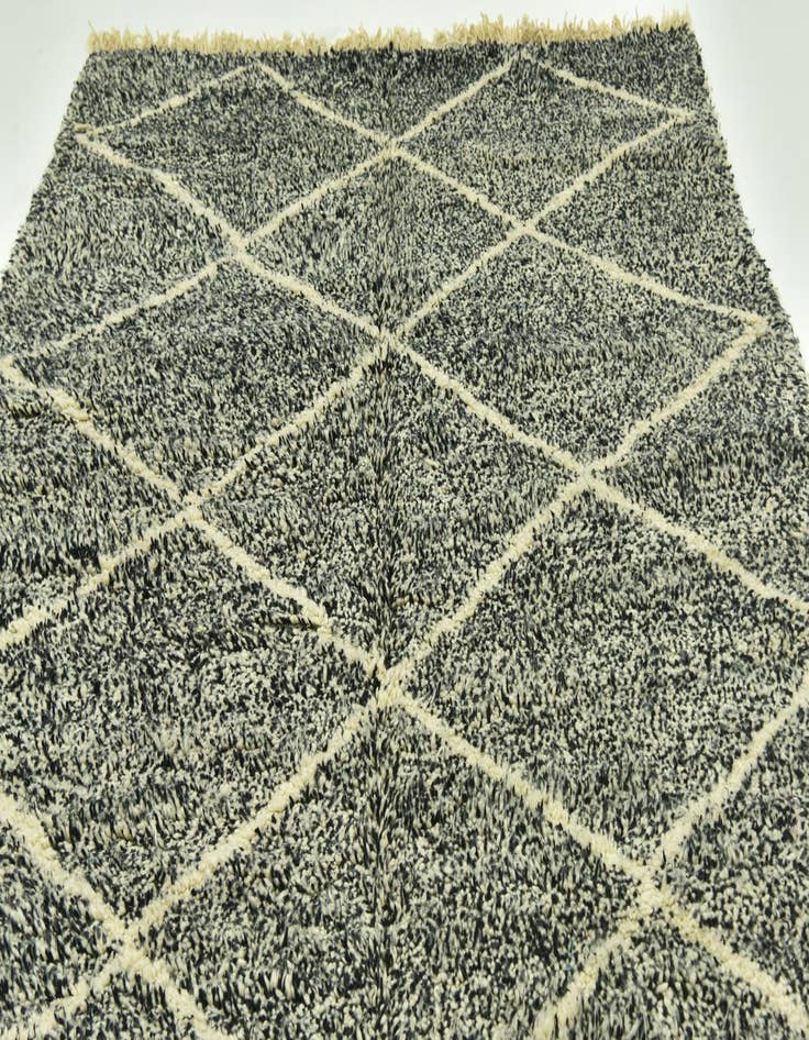 Detail image of  6' 2 x 9' 6  Hand Knotted Moroccan Wool Rug