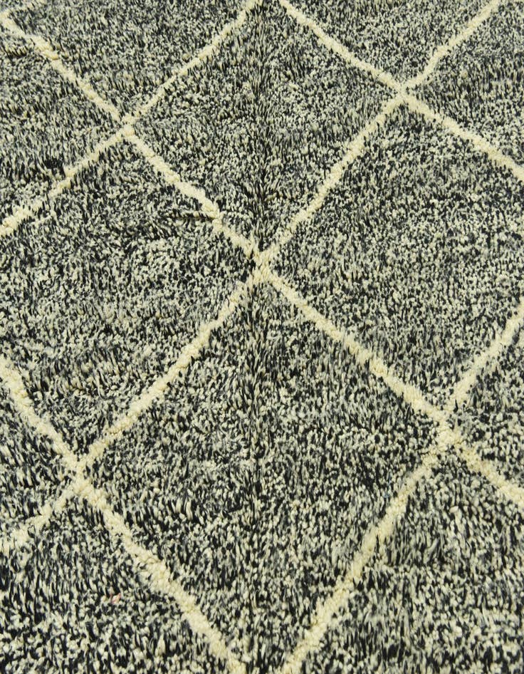 Detail image of  6' 2 x 9' 6  Hand Knotted Moroccan Wool Rug